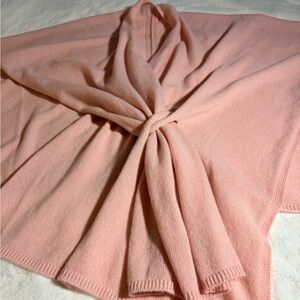 Chic Pink cashmere Women's Poncho
